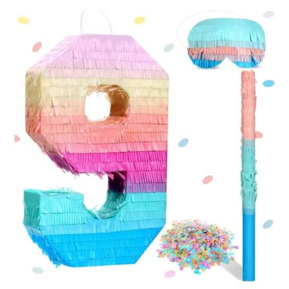 Other - 16 Inch Number “9” Piñata, NEW